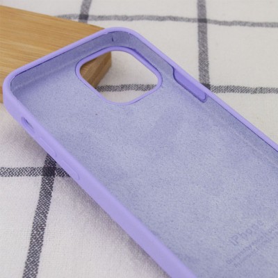 Чохол Silicone Case Full Protective (AA) для Apple iPhone 12 Pro Max (6.7") Бузковий / Dasheen Чохол Silicone Case Full Protective (AA) для Apple iPhone 12 Pro Max (6.7") Бузковий / Dasheen