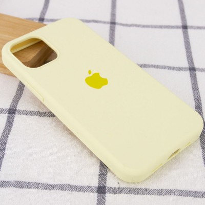 Чохол Silicone Case Full Protective (AA) для Apple iPhone 12 Pro Max (6.7") Жовтий / Mellow Yellow Чохол Silicone Case Full Protective (AA) для Apple iPhone 12 Pro Max (6.7") Жовтий / Mellow Yellow