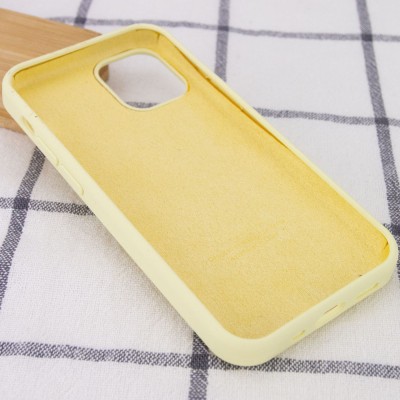 Чохол Silicone Case Full Protective (AA) для Apple iPhone 12 Pro Max (6.7") Жовтий / Mellow Yellow Чохол Silicone Case Full Protective (AA) для Apple iPhone 12 Pro Max (6.7") Жовтий / Mellow Yellow