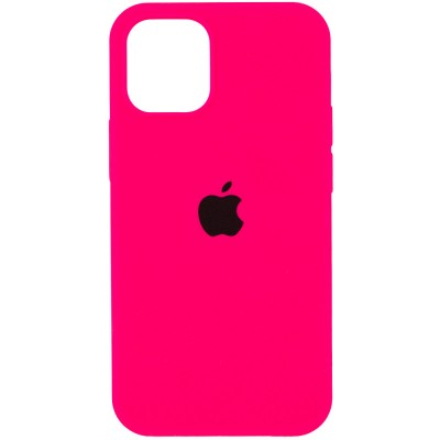 Чохол Silicone Case Full Protective (AA) для Apple iPhone 12 Pro Max (6.7") Рожевий / Barbie pink Чохол Silicone Case Full Protective (AA) для Apple iPhone 12 Pro Max (6.7") Рожевий / Barbie pink