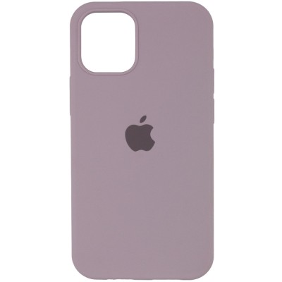 Чохол Silicone Case Full Protective (AA) для Apple iPhone 12 Pro Max (6.7") Сірий / Lavender Чохол Silicone Case Full Protective (AA) для Apple iPhone 12 Pro Max (6.7") Сірий / Lavender