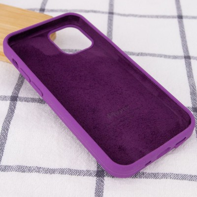 Чохол Silicone Case Full Protective (AA) для Apple iPhone 12 Pro Max (6.7") Фіолетовий / Grape Чохол Silicone Case Full Protective (AA) для Apple iPhone 12 Pro Max (6.7") Фіолетовий / Grape