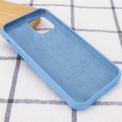 Чохол Silicone Case Full Protective (AA) для Apple iPhone 13 Pro Max (6.7") Блакитний / Cornflower Чохол Silicone Case Full Protective (AA) для Apple iPhone 13 Pro Max (6.7") Блакитний / Cornflower