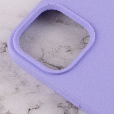 Чохол Silicone Case Full Protective (AA) для Apple iPhone 13 Pro Max (6.7") Бузковий / Dasheen Чохол Silicone Case Full Protective (AA) для Apple iPhone 13 Pro Max (6.7") Бузковий / Dasheen