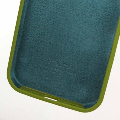 Чохол Silicone Case Full Protective (AA) для Apple iPhone 13 Pro Max (6.7") Зелений / Dark Olive Чохол Silicone Case Full Protective (AA) для Apple iPhone 13 Pro Max (6.7") Зелений / Dark Olive