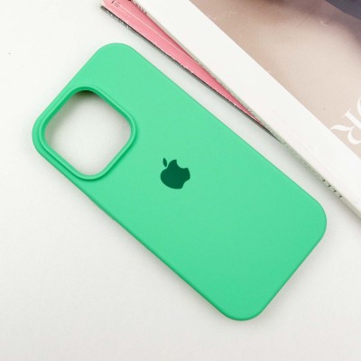 Чохол Silicone Case Full Protective (AA) для Apple iPhone 14 Pro (6.1") Зелений / Spearmint Чохол Silicone Case Full Protective (AA) для Apple iPhone 14 Pro (6.1") Зелений / Spearmint