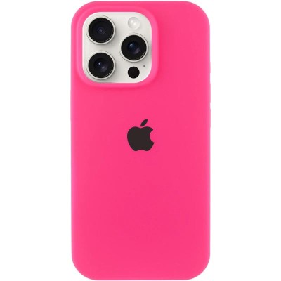 Чохол Silicone Case Full Protective (AA) для Apple iPhone 14 Pro (6.1") Рожевий / Barbie pink Чохол Silicone Case Full Protective (AA) для Apple iPhone 14 Pro (6.1") Рожевий / Barbie pink