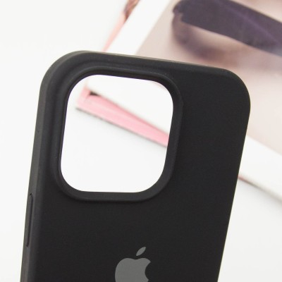 Чохол Silicone Case Full Protective (AA) для Apple iPhone 14 Pro Max (6.7") Чорний / Black Чохол Silicone Case Full Protective (AA) для Apple iPhone 14 Pro Max (6.7") Чорний / Black