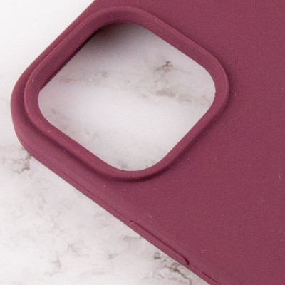 Чохол Silicone Case Full Protective (AA) для Apple iPhone 15 Plus (6.7") Бордовий / Plum Чохол Silicone Case Full Protective (AA) для Apple iPhone 15 Plus (6.7") Бордовий / Plum