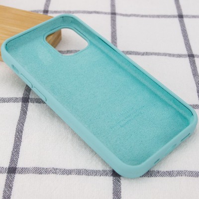 Чохол Silicone Case Full Protective (AA) для Apple iPhone 15 Pro (6.1") Бірюзовий / Marine Green Чохол Silicone Case Full Protective (AA) для Apple iPhone 15 Pro (6.1") Бірюзовий / Marine Green