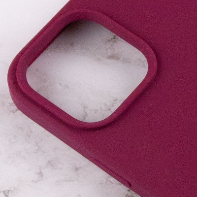 Чохол Silicone Case Full Protective (AA) для Apple iPhone 15 Pro Max (6.7") Бордовий / Maroon Чохол Silicone Case Full Protective (AA) для Apple iPhone 15 Pro Max (6.7") Бордовий / Maroon