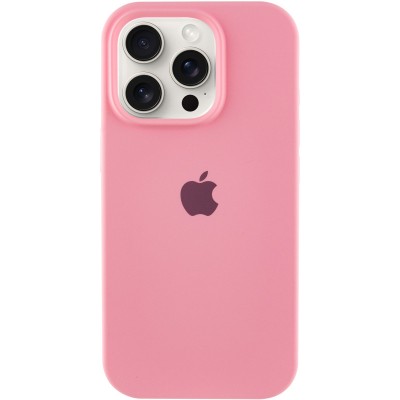 Чохол Silicone Case Full Protective (AA) для Apple iPhone 15 Pro Max (6.7") Рожевий / Light pink Чохол Silicone Case Full Protective (AA) для Apple iPhone 15 Pro Max (6.7") Рожевий / Light pink