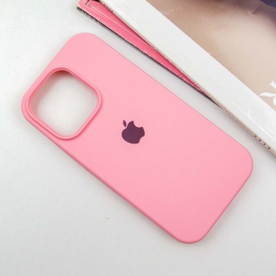 Чохол Silicone Case Full Protective (AA) для Apple iPhone 15 Pro Max (6.7") Рожевий / Light pink Чохол Silicone Case Full Protective (AA) для Apple iPhone 15 Pro Max (6.7") Рожевий / Light pink