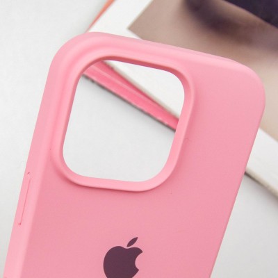 Чохол Silicone Case Full Protective (AA) для Apple iPhone 15 Pro Max (6.7") Рожевий / Light pink Чохол Silicone Case Full Protective (AA) для Apple iPhone 15 Pro Max (6.7") Рожевий / Light pink