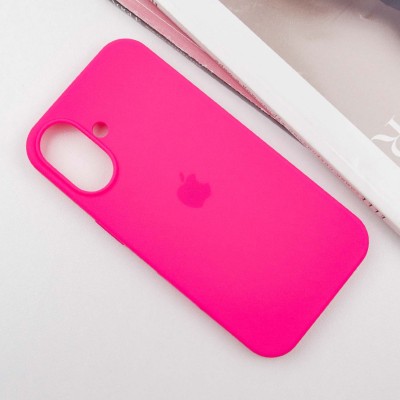 Чохол Silicone Case Full Protective (AA) для Apple iPhone 16 (6.1") Рожевий / Barbie pink Чохол Silicone Case Full Protective (AA) для Apple iPhone 16 (6.1") Рожевий / Barbie pink
