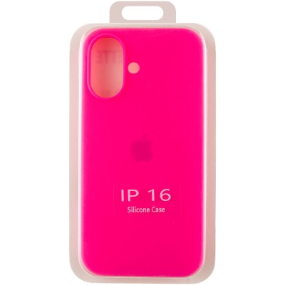 Чохол Silicone Case Full Protective (AA) для Apple iPhone 16 (6.1") Рожевий / Barbie pink Чохол Silicone Case Full Protective (AA) для Apple iPhone 16 (6.1") Рожевий / Barbie pink