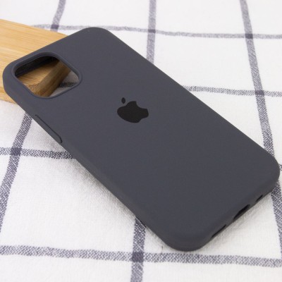 Чохол Silicone Case Full Protective (AA) для Apple iPhone 16 (6.1") Сірий / Dark Gray Чохол Silicone Case Full Protective (AA) для Apple iPhone 16 (6.1") Сірий / Dark Gray