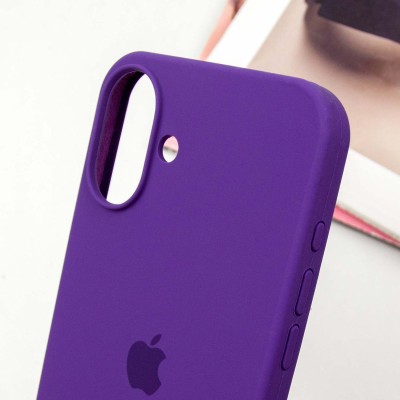 Чохол Silicone Case Full Protective (AA) для Apple iPhone 16 (6.1") Фіолетовий / Amethyst