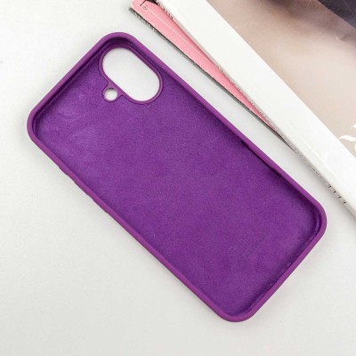 Чохол Silicone Case Full Protective (AA) для Apple iPhone 16 (6.1") Фіолетовий / Grape Чохол Silicone Case Full Protective (AA) для Apple iPhone 16 (6.1") Фіолетовий / Grape