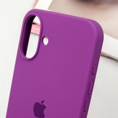 Чохол Silicone Case Full Protective (AA) для Apple iPhone 16 (6.1") Фіолетовий / Grape Чохол Silicone Case Full Protective (AA) для Apple iPhone 16 (6.1") Фіолетовий / Grape