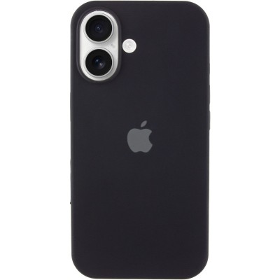 Чохол Silicone Case Full Protective (AA) для Apple iPhone 16 (6.1") Чорний / Black Чохол Silicone Case Full Protective (AA) для Apple iPhone 16 (6.1") Чорний / Black