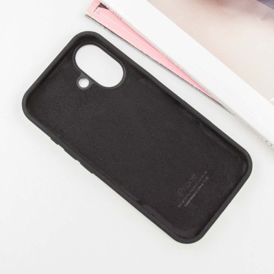 Чохол Silicone Case Full Protective (AA) для Apple iPhone 16 (6.1") Чорний / Black Чохол Silicone Case Full Protective (AA) для Apple iPhone 16 (6.1") Чорний / Black