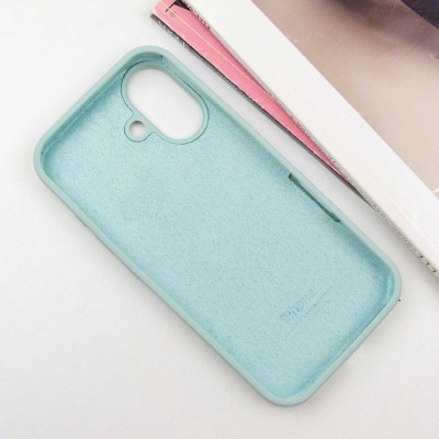 Чохол Silicone Case Full Protective (AA) для Apple iPhone 16 Plus (6.7") Бірюзовий / Beryl Чохол Silicone Case Full Protective (AA) для Apple iPhone 16 Plus (6.7") Бірюзовий / Beryl