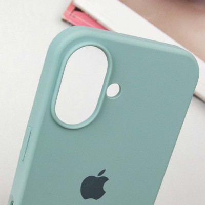 Чохол Silicone Case Full Protective (AA) для Apple iPhone 16 Plus (6.7") Бірюзовий / Beryl Чохол Silicone Case Full Protective (AA) для Apple iPhone 16 Plus (6.7") Бірюзовий / Beryl