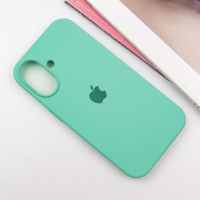 Чохол Silicone Case Full Protective (AA) для Apple iPhone 16 Plus (6.7") Бірюзовий / Marine Green Чохол Silicone Case Full Protective (AA) для Apple iPhone 16 Plus (6.7") Бірюзовий / Marine Green