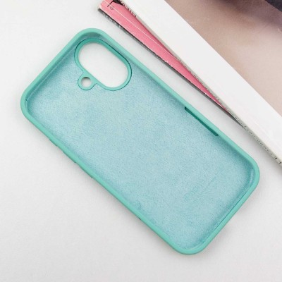 Чохол Silicone Case Full Protective (AA) для Apple iPhone 16 Plus (6.7") Бірюзовий / Marine Green Чохол Silicone Case Full Protective (AA) для Apple iPhone 16 Plus (6.7") Бірюзовий / Marine Green