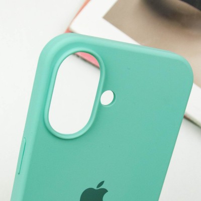 Чохол Silicone Case Full Protective (AA) для Apple iPhone 16 Plus (6.7") Бірюзовий / Marine Green Чохол Silicone Case Full Protective (AA) для Apple iPhone 16 Plus (6.7") Бірюзовий / Marine Green
