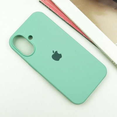 Чохол Silicone Case Full Protective (AA) для Apple iPhone 16 Plus (6.7") Бірюзовий / Turquoise Чохол Silicone Case Full Protective (AA) для Apple iPhone 16 Plus (6.7") Бірюзовий / Turquoise