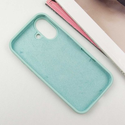 Чохол Silicone Case Full Protective (AA) для Apple iPhone 16 Plus (6.7") Бірюзовий / Turquoise Чохол Silicone Case Full Protective (AA) для Apple iPhone 16 Plus (6.7") Бірюзовий / Turquoise
