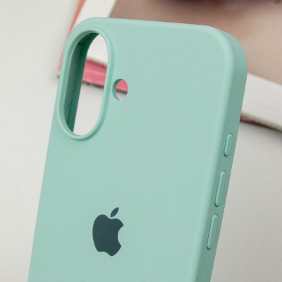 Чохол Silicone Case Full Protective (AA) для Apple iPhone 16 Plus (6.7") Бірюзовий / Turquoise Чохол Silicone Case Full Protective (AA) для Apple iPhone 16 Plus (6.7") Бірюзовий / Turquoise
