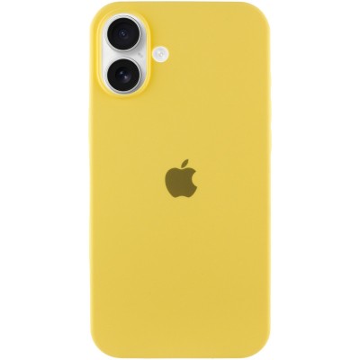 Чохол Silicone Case Full Protective (AA) для Apple iPhone 16 Plus (6.7") Жовтий / Yellow Чохол Silicone Case Full Protective (AA) для Apple iPhone 16 Plus (6.7") Жовтий / Yellow