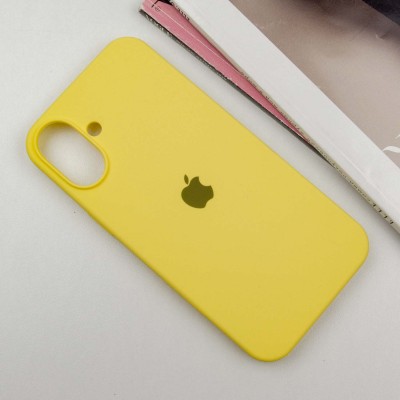 Чохол Silicone Case Full Protective (AA) для Apple iPhone 16 Plus (6.7") Жовтий / Yellow Чохол Silicone Case Full Protective (AA) для Apple iPhone 16 Plus (6.7") Жовтий / Yellow