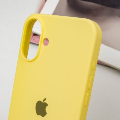 Чохол Silicone Case Full Protective (AA) для Apple iPhone 16 Plus (6.7") Жовтий / Yellow Чохол Silicone Case Full Protective (AA) для Apple iPhone 16 Plus (6.7") Жовтий / Yellow