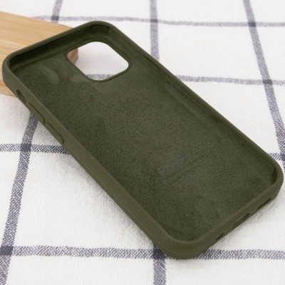 Чохол Silicone Case Full Protective (AA) для Apple iPhone 16 Plus (6.7") Зелений / Dark Olive Чохол Silicone Case Full Protective (AA) для Apple iPhone 16 Plus (6.7") Зелений / Dark Olive