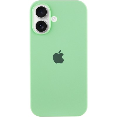 Чохол Silicone Case Full Protective (AA) для Apple iPhone 16 Plus (6.7") Зелений / Pistachio Чохол Silicone Case Full Protective (AA) для Apple iPhone 16 Plus (6.7") Зелений / Pistachio