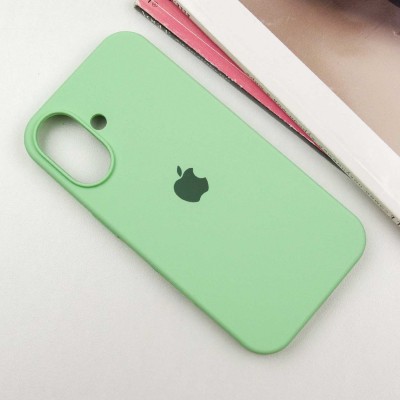 Чохол Silicone Case Full Protective (AA) для Apple iPhone 16 Plus (6.7") Зелений / Pistachio Чохол Silicone Case Full Protective (AA) для Apple iPhone 16 Plus (6.7") Зелений / Pistachio