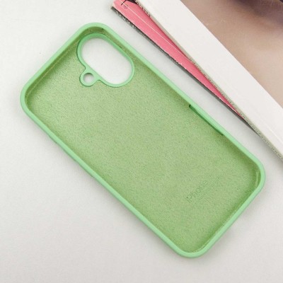 Чохол Silicone Case Full Protective (AA) для Apple iPhone 16 Plus (6.7") Зелений / Pistachio Чохол Silicone Case Full Protective (AA) для Apple iPhone 16 Plus (6.7") Зелений / Pistachio