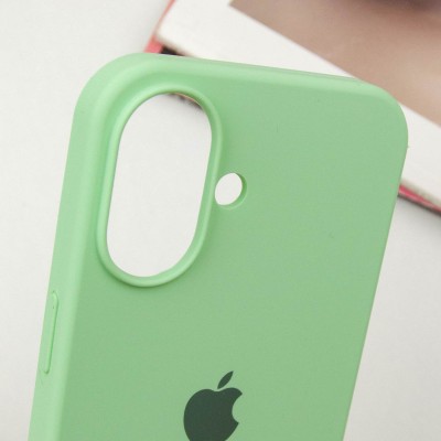 Чохол Silicone Case Full Protective (AA) для Apple iPhone 16 Plus (6.7") Зелений / Pistachio Чохол Silicone Case Full Protective (AA) для Apple iPhone 16 Plus (6.7") Зелений / Pistachio