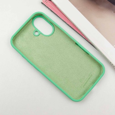 Чохол Silicone Case Full Protective (AA) для Apple iPhone 16 Plus (6.7") Зелений / Spearmint Чохол Silicone Case Full Protective (AA) для Apple iPhone 16 Plus (6.7") Зелений / Spearmint