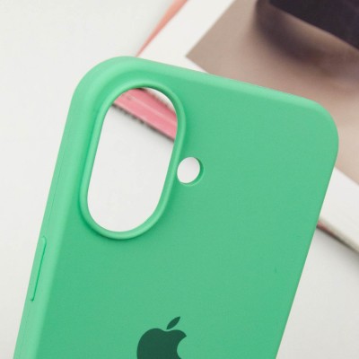 Чохол Silicone Case Full Protective (AA) для Apple iPhone 16 Plus (6.7") Зелений / Spearmint Чохол Silicone Case Full Protective (AA) для Apple iPhone 16 Plus (6.7") Зелений / Spearmint