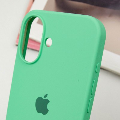 Чохол Silicone Case Full Protective (AA) для Apple iPhone 16 Plus (6.7") Зелений / Spearmint Чохол Silicone Case Full Protective (AA) для Apple iPhone 16 Plus (6.7") Зелений / Spearmint