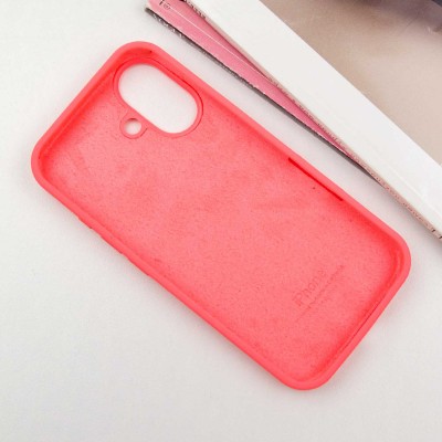Чохол Silicone Case Full Protective (AA) для Apple iPhone 16 Plus (6.7") Кавуновий / Watermelon red Чохол Silicone Case Full Protective (AA) для Apple iPhone 16 Plus (6.7") Кавуновий / Watermelon red