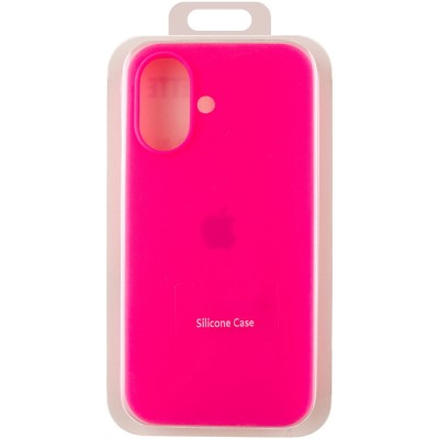 Чохол Silicone Case Full Protective (AA) для Apple iPhone 16 Plus (6.7") Рожевий / Barbie pink Чохол Silicone Case Full Protective (AA) для Apple iPhone 16 Plus (6.7") Рожевий / Barbie pink
