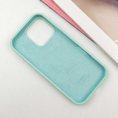 Чохол Silicone Case Full Protective (AA) для Apple iPhone 16 Pro (6.3") Бірюзовий / Turquoise Чохол Silicone Case Full Protective (AA) для Apple iPhone 16 Pro (6.3") Бірюзовий / Turquoise