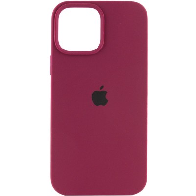 Чохол Silicone Case Full Protective (AA) для Apple iPhone 16 Pro (6.3") Бордовий / Maroon Чохол Silicone Case Full Protective (AA) для Apple iPhone 16 Pro (6.3") Бордовий / Maroon
