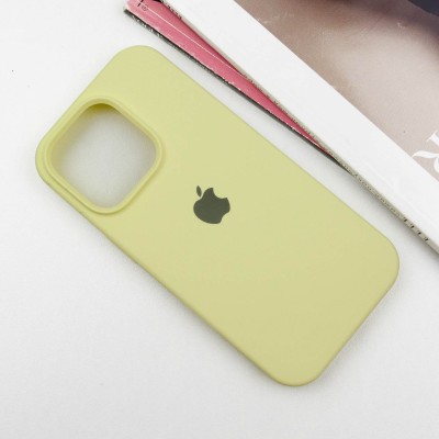 Чохол Silicone Case Full Protective (AA) для Apple iPhone 16 Pro (6.3") Жовтий / Mellow Yellow Чохол Silicone Case Full Protective (AA) для Apple iPhone 16 Pro (6.3") Жовтий / Mellow Yellow